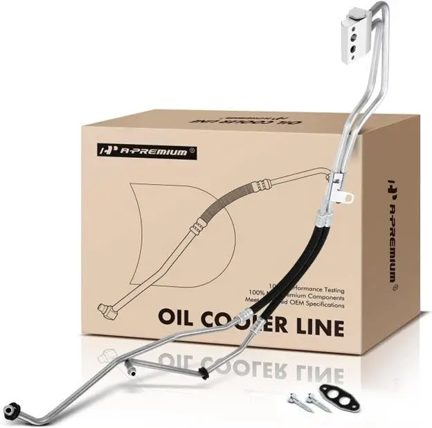 A-Premium Inlet & Outlet Engine Oil Cooler Line Hose **BRAND NEW**
