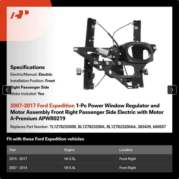 FORD Window Regulator With Motor **BRAND NEW**