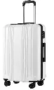 COOLIFE LUGGAGE 20IN PC+ABS TSA LOCK WHITE