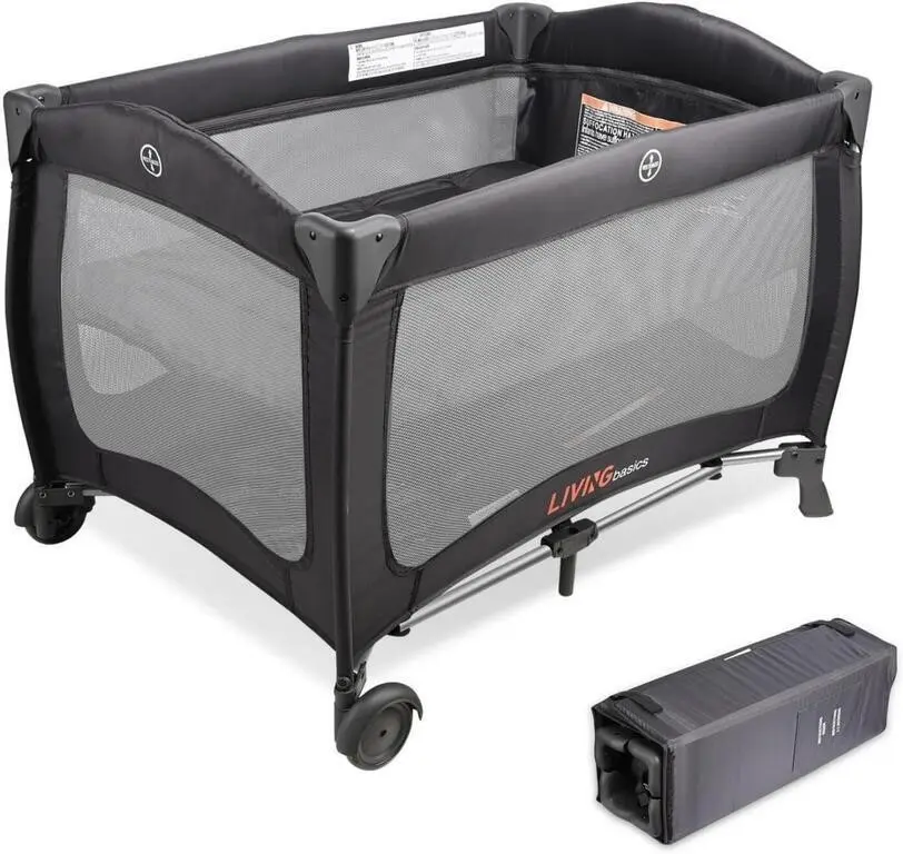 2-IN-1 BABY PLAYARD/BASSINET WITH WHEELS