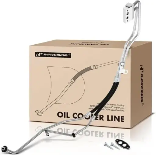 A-Premium Inlet & Outlet Engine Oil Cooler Line Hose **BRAND NEW**