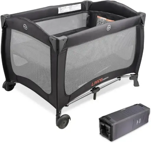 2-IN-1 BABY PLAYARD/BASSINET WITH WHEELS