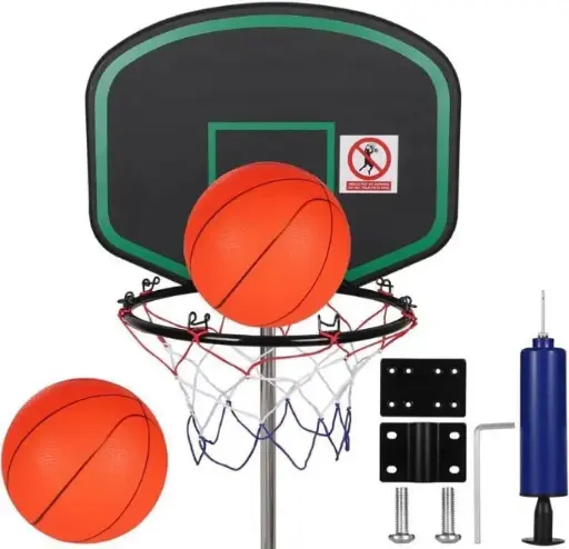 TRAMPOLINE BASKETBALL HOOP, EASY INSTALL 25MM
