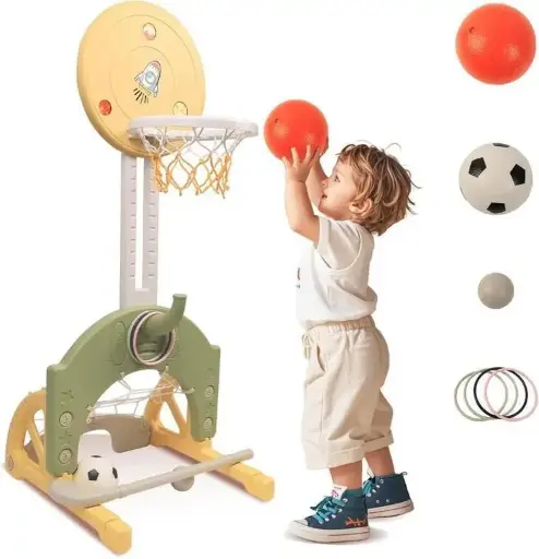 4-IN-1 TODDLER BASKETBALL HOOP