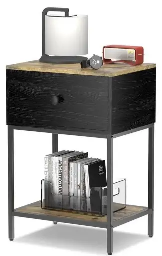 3 TIER NIGHTSTAND W/ STORAGE