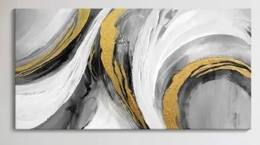 LARGE ABSTRACT WALL ART 29""X58""